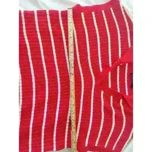 ZESICA Womens LS Striped Knit Collared Side Slit Bodycon Sweater Dress - L - Picture 6 of 7